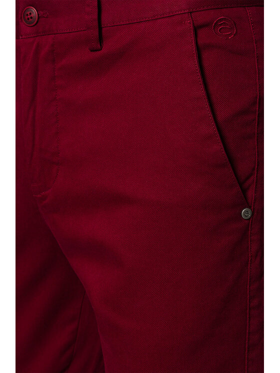Lancerto Lancerto Chinosy Dennis SP082122000002 Bordowy Regular Fit