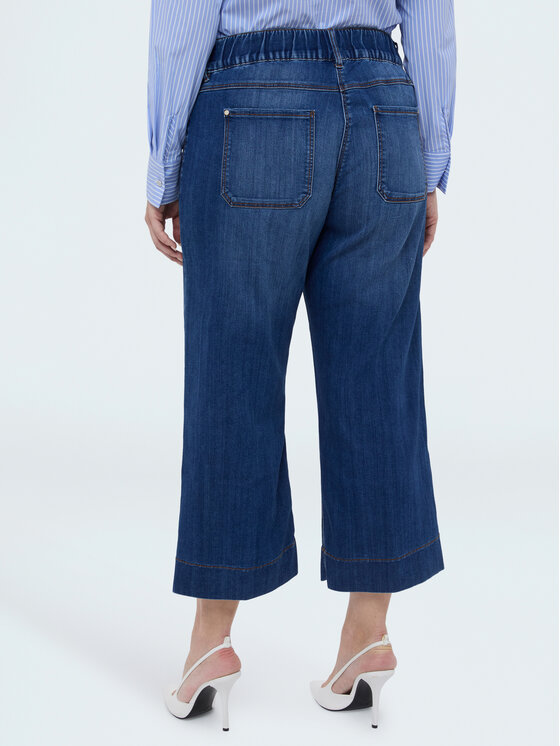 Fiorella Rubino Fiorella Rubino Jeansy P459T005148N024 Niebieski Cropp Fit