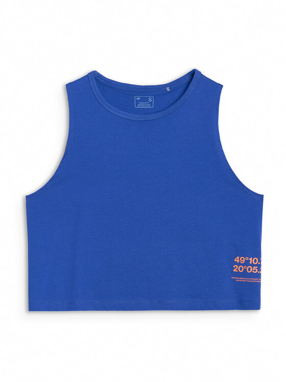 4F 4F Tank top HALNY Niebieski Regular Fit