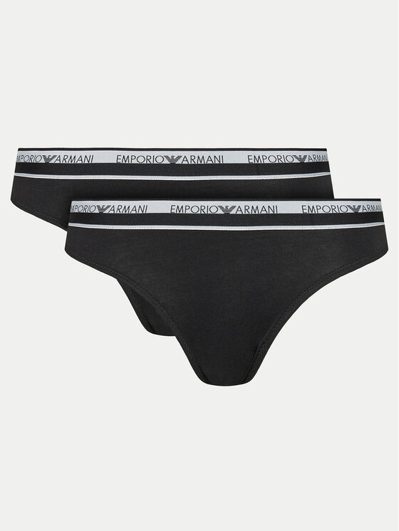 Emporio Armani Underwear 2 pāru brazīliešu biksīšu komplekts 163334 4R227 00020 Melns