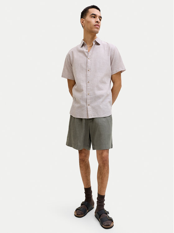 Jack & Jones Jack & Jones Шорти з тканини Lawrence 12253134 Темно-зелений Wide Leg