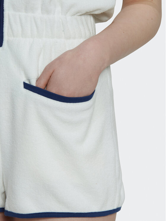 adidas adidas Kombinezon Towel-Terry HT5937 Bijela Loose Fit