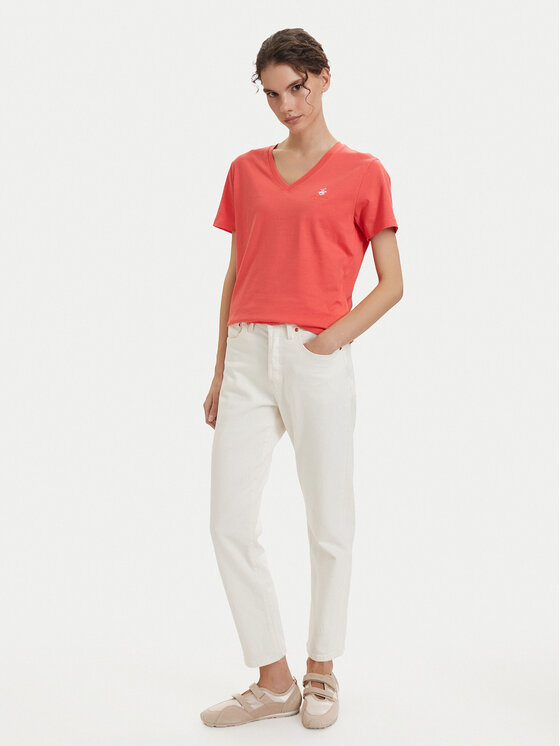Beverly Hills Polo Club Beverly Hills Polo Club T-Shirt P-SS26W-TS516518 Korálová Regular Fit