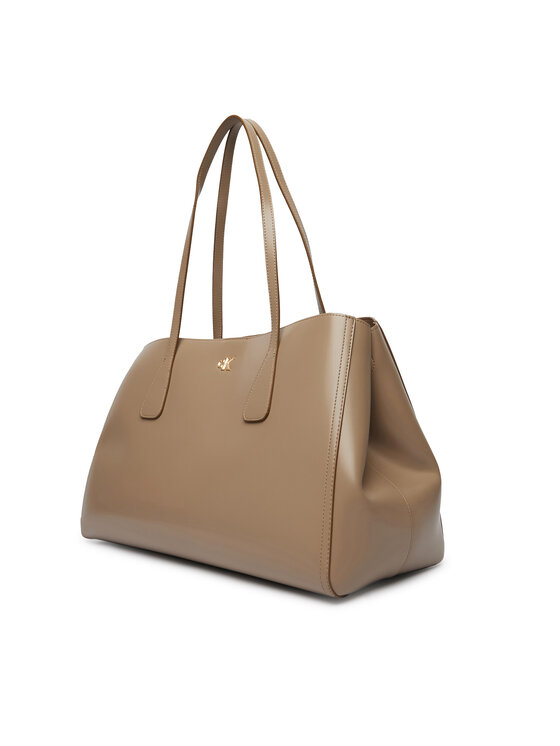 Calvin Klein Calvin Klein Geantă Ck Snap Large Tote LV04F3502G Bej