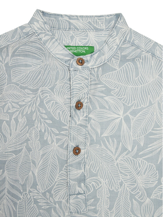 United Colors Of Benetton United Colors Of Benetton Koszula 5OUGGQ02G Niebieski Regular Fit