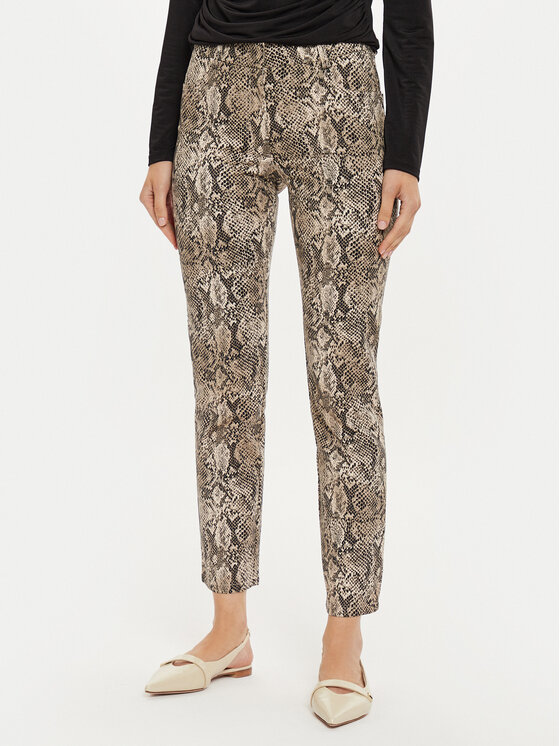 Sisley Sisley Hlače iz tkanine 4ZJSLE03S Rjava Slim Fit