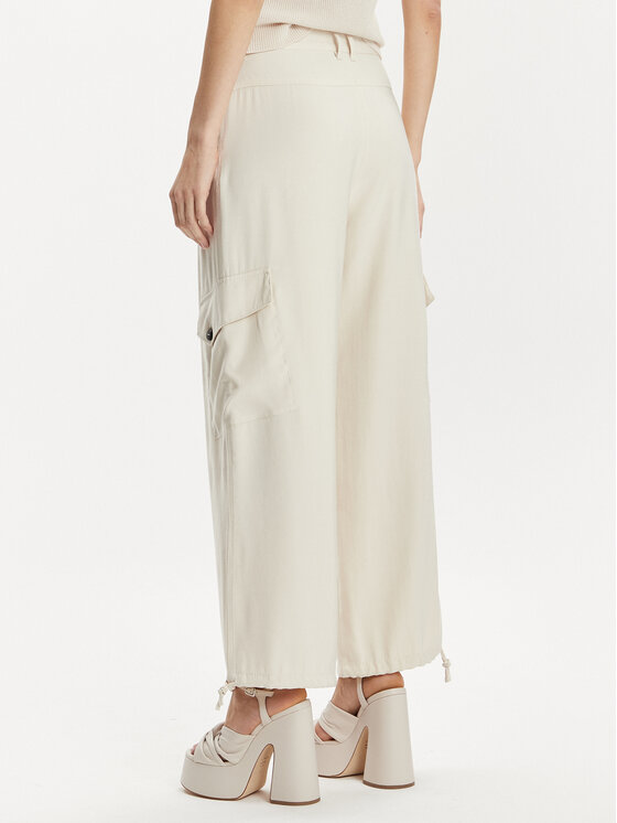 MAX&Co. MAX&Co. Spodnie materiałowe Corvino 2416131072200 Beżowy Wide Leg