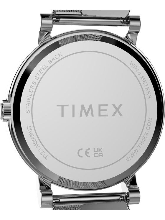 Timex Timex Zegarek TW2Y69000 Srebrny