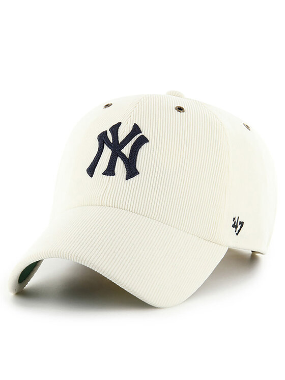 Șapcă 47 Brand MLB New York Yankees Thin Cord ’47 Clean Up B-TCDCU17IWS Écru
