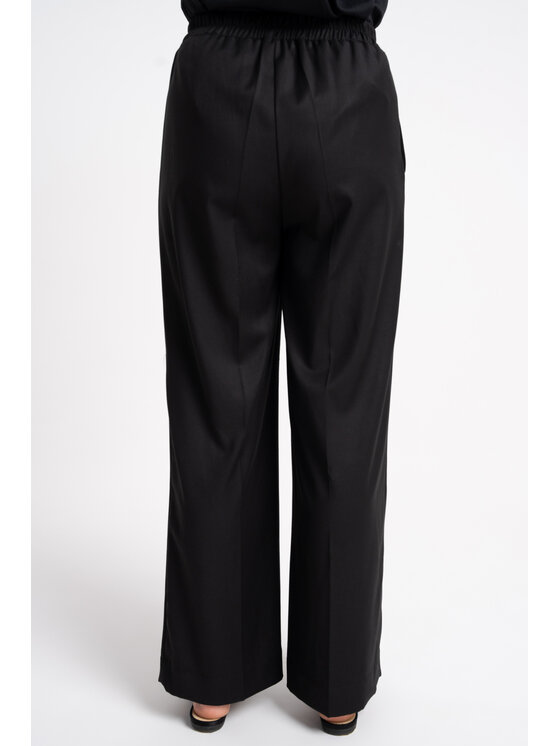 CLICK CLICK Spodnie materiałowe 30-364 Czarny Wide Leg