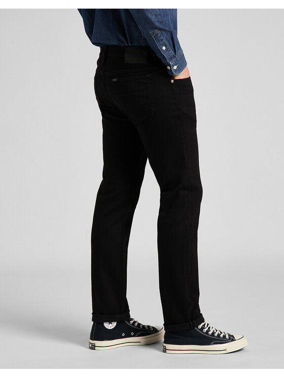 Lee Lee Jeansy RIDER Czarny Slim Fit