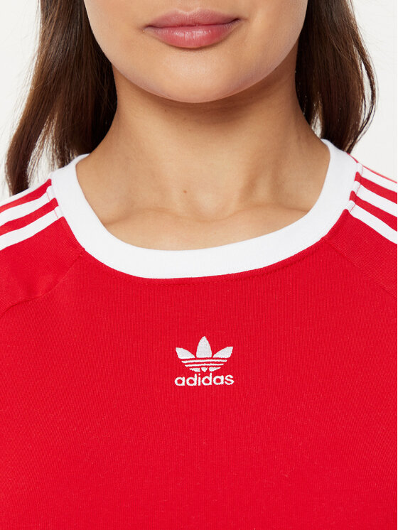 adidas adidas Tričko 3-Stripes Baby JD0303 Červená Slim Fit