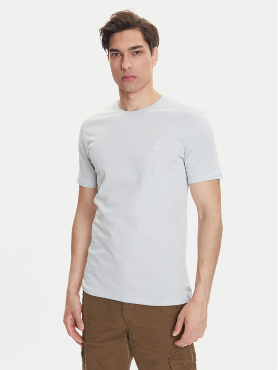 BOSS Tričko Tales 50508584 Sivá Regular Fit