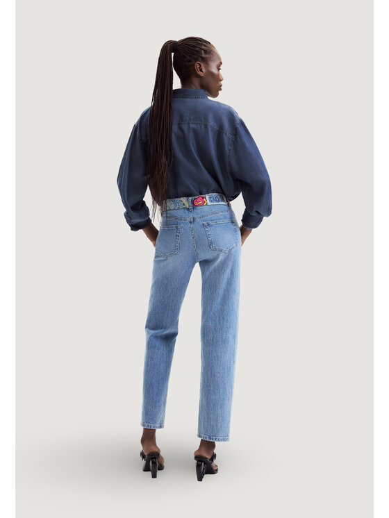 Desigual Desigual Jeansy DENIM_WOODST Niebieski Casual Fit
