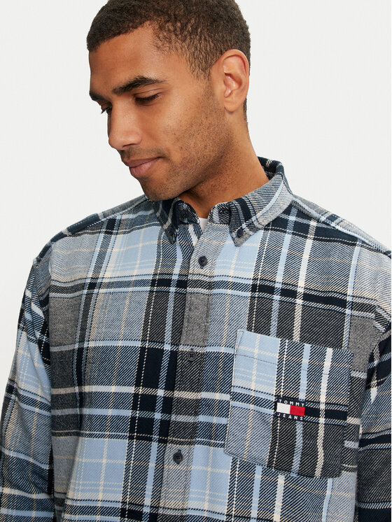 Tommy Jeans Tommy Jeans Cămașă DM0DM20597 Albastru Regular Fit