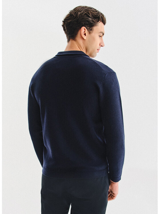 Pako Lorente Pako Lorente Sweter P25WF-2X-013 Granatowy Classic Fit