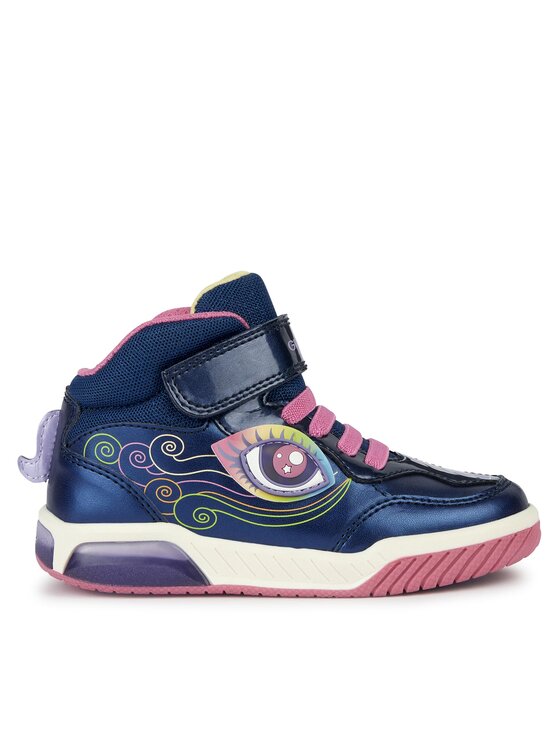 Geox Geox Sneakersy J Inek Girl J36ASB 0NFEW C4243 S Tmavomodrá