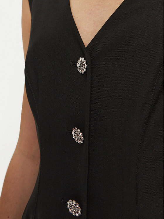 Guess Guess Sukienka koktajlowa Doris W4BK11 WGIF2 Czarny Slim Fit