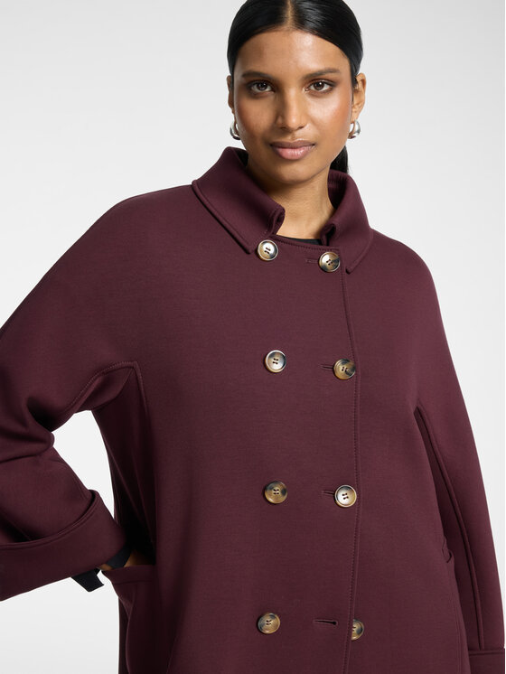 Elena Mirò Elena Mirò Cappotto invernale 8017P000079N039 Bordeaux Boxy Fit