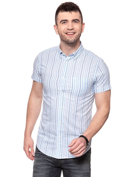 Wrangler Wrangler Camicia BUTTON-DOWN Bianco Slim Fit