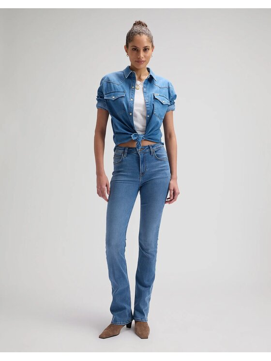 Lee Lee Jeansy BREESE BOOT Niebieski Slim Fit