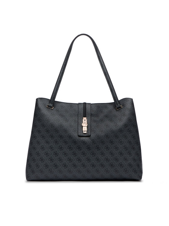 Guess Guess Ročna torba Yvonne Logo Travel TWLB23 78024 Temno siva