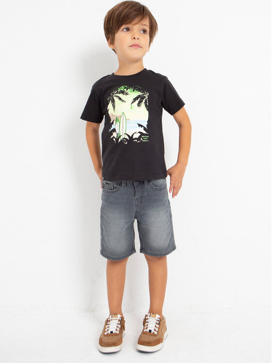 Mayoral Mayoral T-krekls 3020 Melns Regular Fit