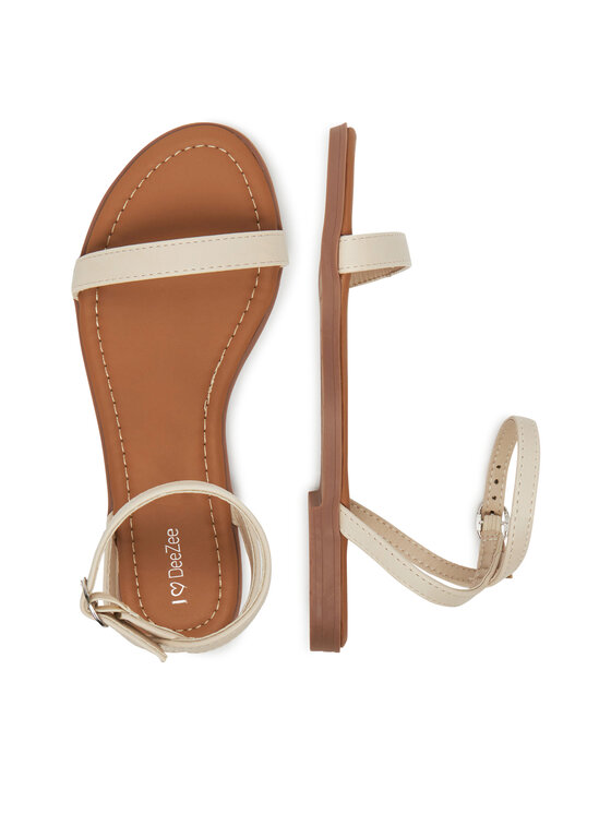 DeeZee DeeZee Sandály MT0076-25S02 Écru