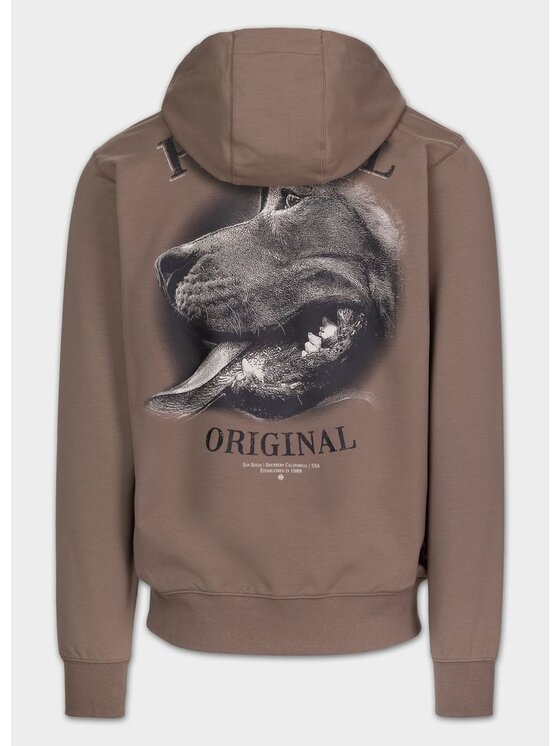 PITBULL PITBULL Bluza MIDNIGHT Brązowy Regular Fit