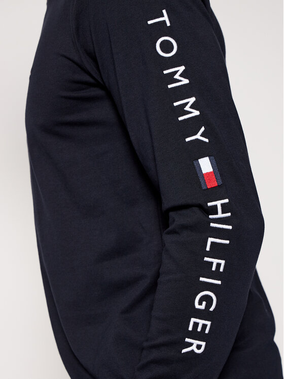 Tommy Hilfiger Tommy Hilfiger Longsleeve Logo MW0MW09096 Dunkelblau Regular Fit