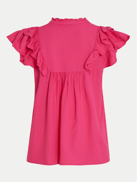 Vila Vila Bluse Visia 14097358 Rosa Regular Fit