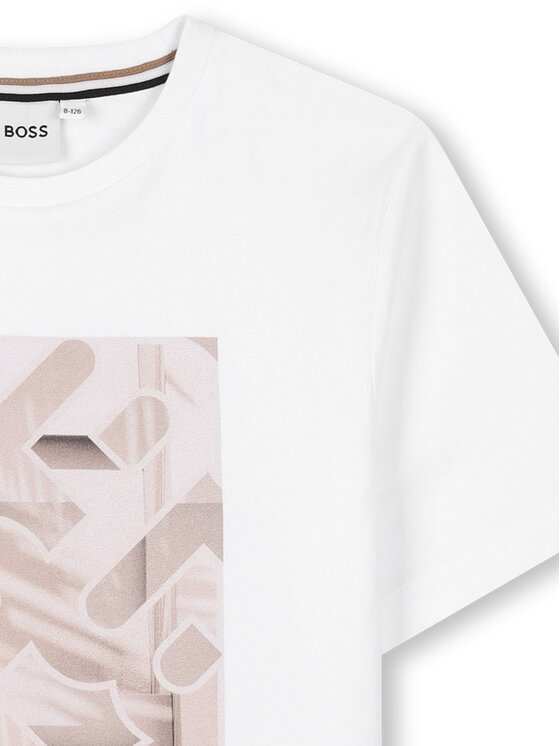 BOSS BOSS Tricou J52036 D Alb Regular Fit