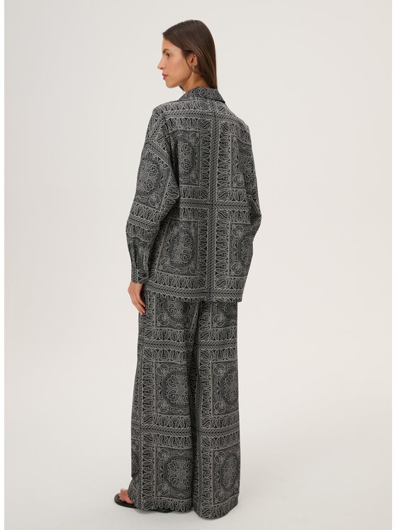 LEBRAND LEBRAND Koszula Meryl Czarny Oversize