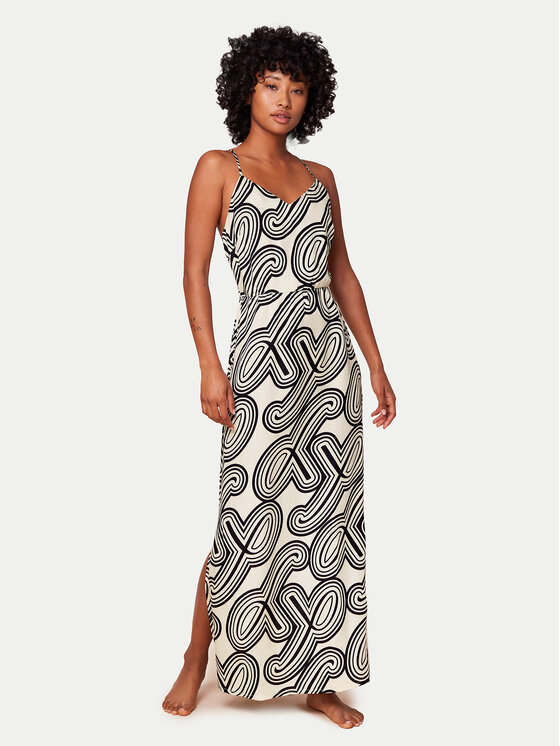 Triumph Rochie de vară Beach MyWear 10217798 Écru Regular Fit