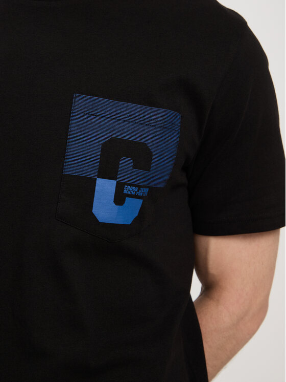 Cross Jeans Cross Jeans T-Shirt 16015-020 Czarny Regular Fit