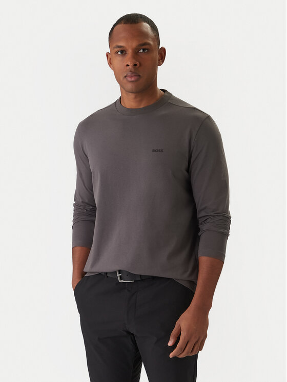 BOSS S dlhými rukávmi 50506365 Tmavosivá Regular Fit