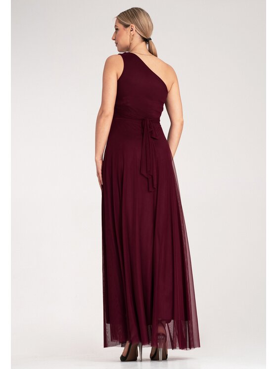 FIGL FIGL Abito da sera M1172 Bordeaux Flared Fit