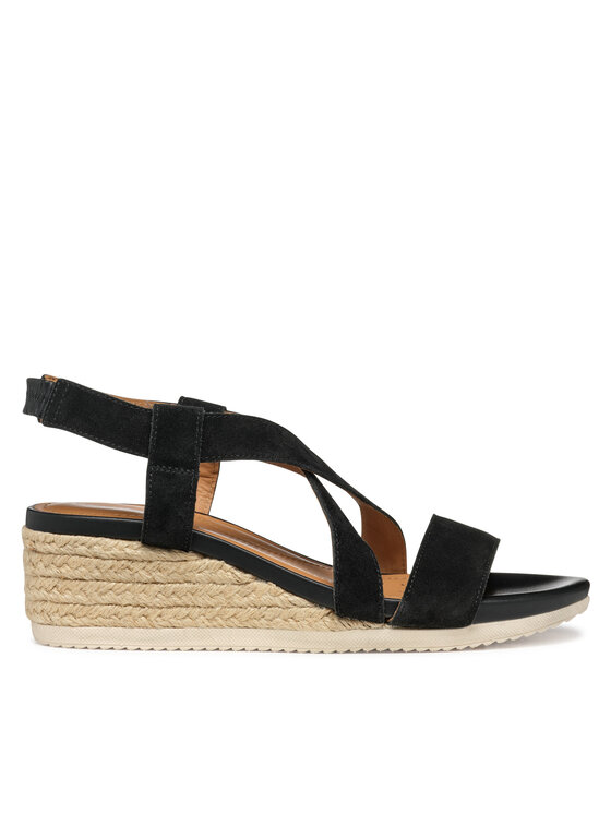 Espadrile Geox D Ischia Corda D55HHA 00022 C9999 Negru