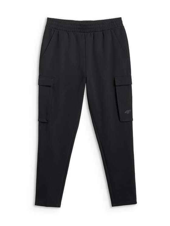 4F 4F Spodnie dresowe ESSENTIAL 2 Czarny Slim Fit