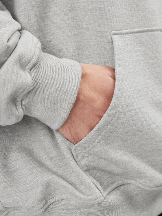2005 2005 Mikina Unisex Basic Hoodie Šedá Relaxed Fit