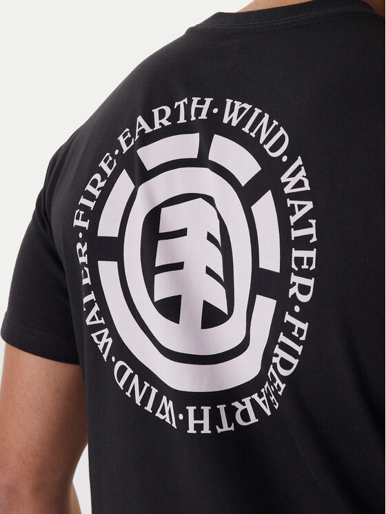 Element Element T-Shirt Seal BP SS ELYZT00596 Μαύρο Regular Fit