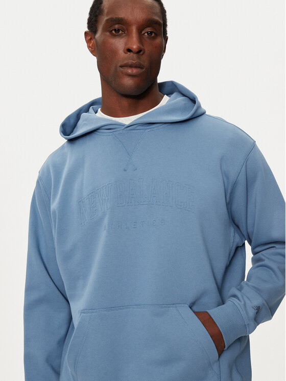 New Balance New Balance Mikina MT43500 Modrá Regular Fit