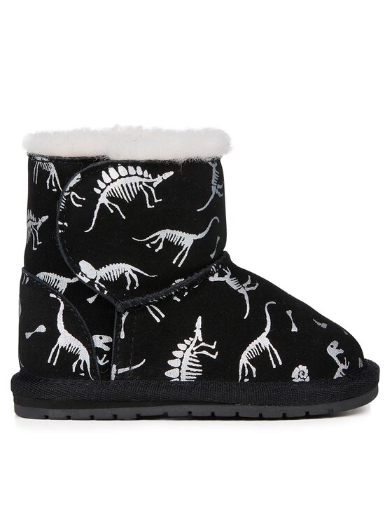 EMU Australia Cizme de zăpadă Toddle Reflective Dino B12966 Negru