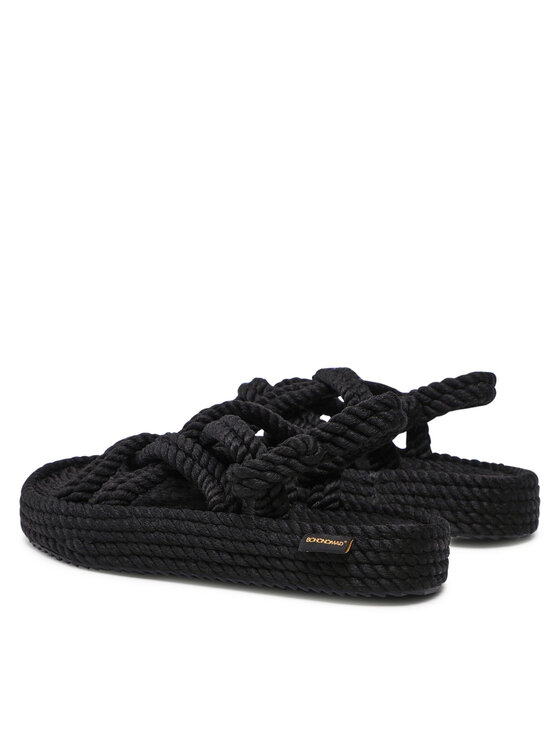Bohonomad Bohonomad Espadrilles Bodrum Platform BOD.0020.PRS Melns