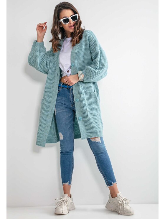 Sweter Fobya, Rozmiar S/M, Niebieski, F1167-BLUE
