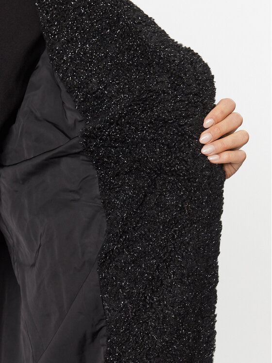 Deha Deha Cappotto in shearling D93551 Nero Regular Fit