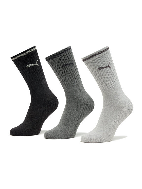Puma Puma Zestaw 3 par wysokich skarpet unisex Sport Crew Stripe 3P 907941 Szary