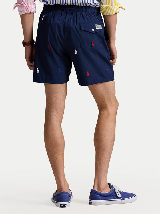 Polo Ralph Lauren Polo Ralph Lauren Pantalon scurți din material 710957786001 Bleumarin Classic Fit