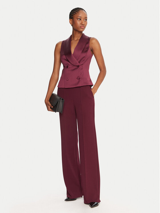 Rinascimento Rinascimento Жилетка за костюм CFC0124958003 Бордо Slim Fit