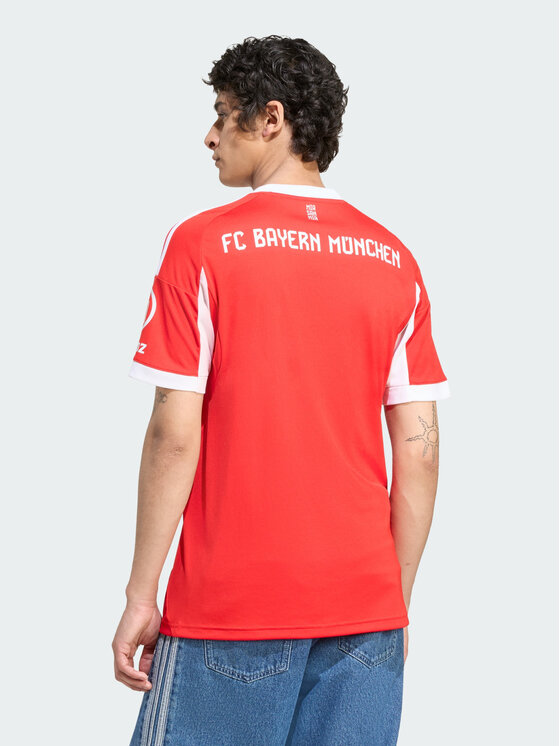 adidas adidas Koszulka techniczna FC Bayern 25/26 Home Jersey Czerwony Slim Fit